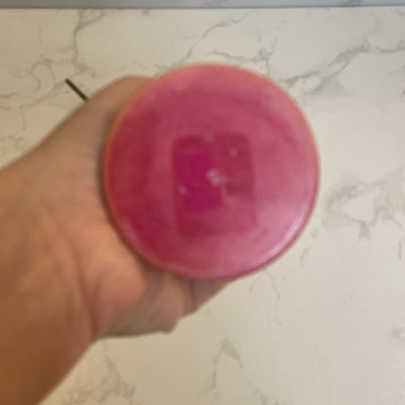 Vintage Pink Soapstone Candle Holder CandleStick Swirl Tribal African Home Decor - Picture 6 of 6